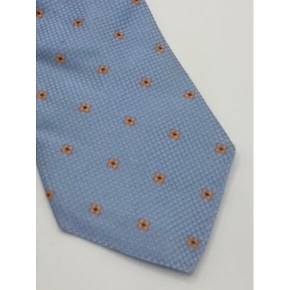 JOHN. W NORDSTROM Men's Light Blue/Orange Floral Silk Tie OS - Picture 6 of 9